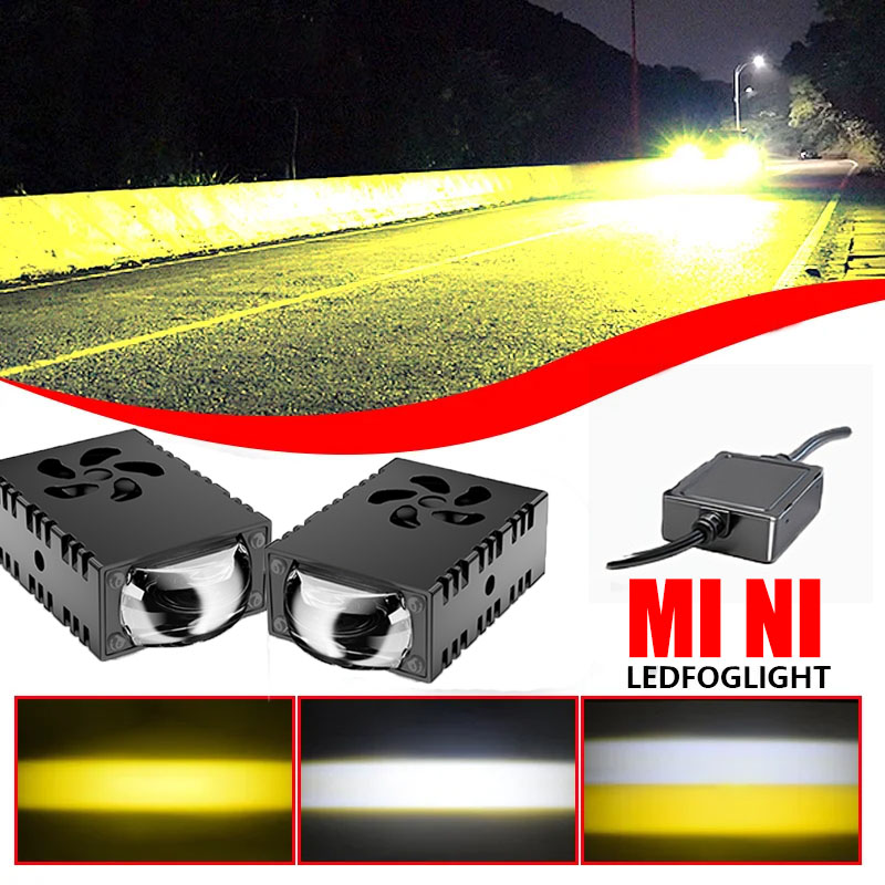 Projector Lamp Replacement - 1PCS/2PCS Mini LED Driving Light Projector