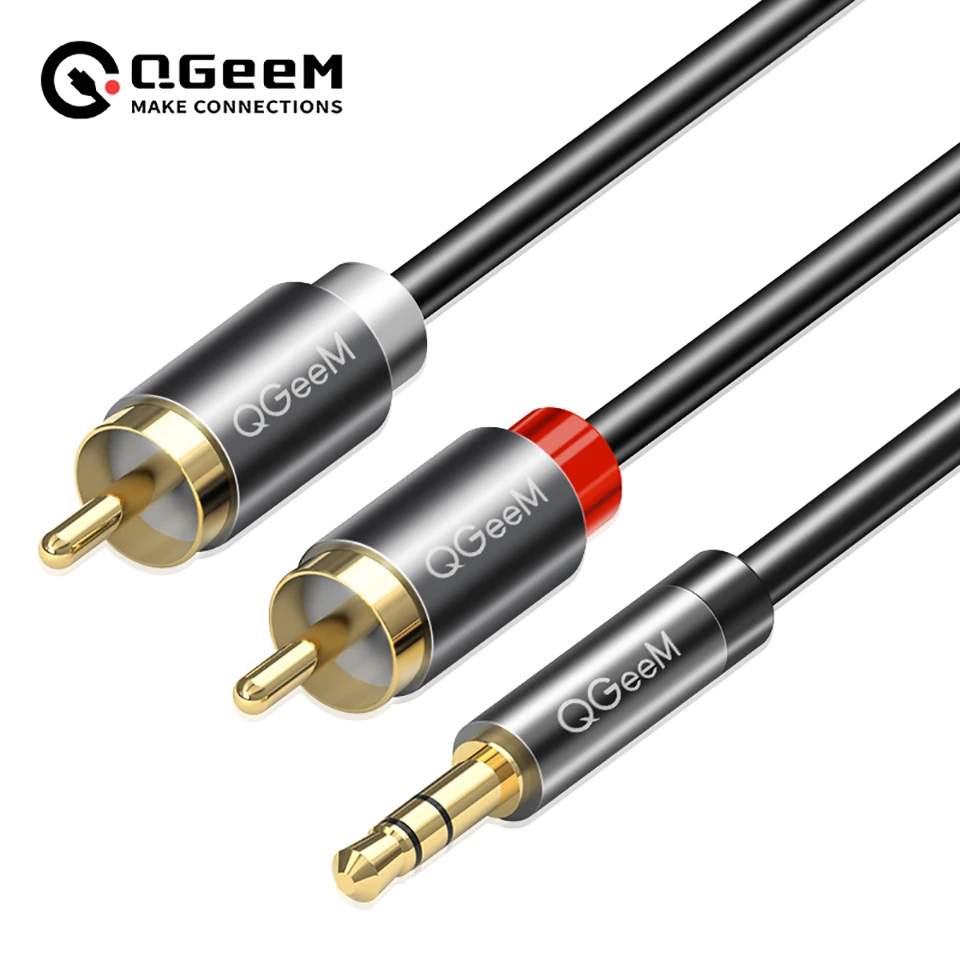 QGeeM RCA Cable 2RCA to 3.5 Au - Home Cinema Dvd recension och pris