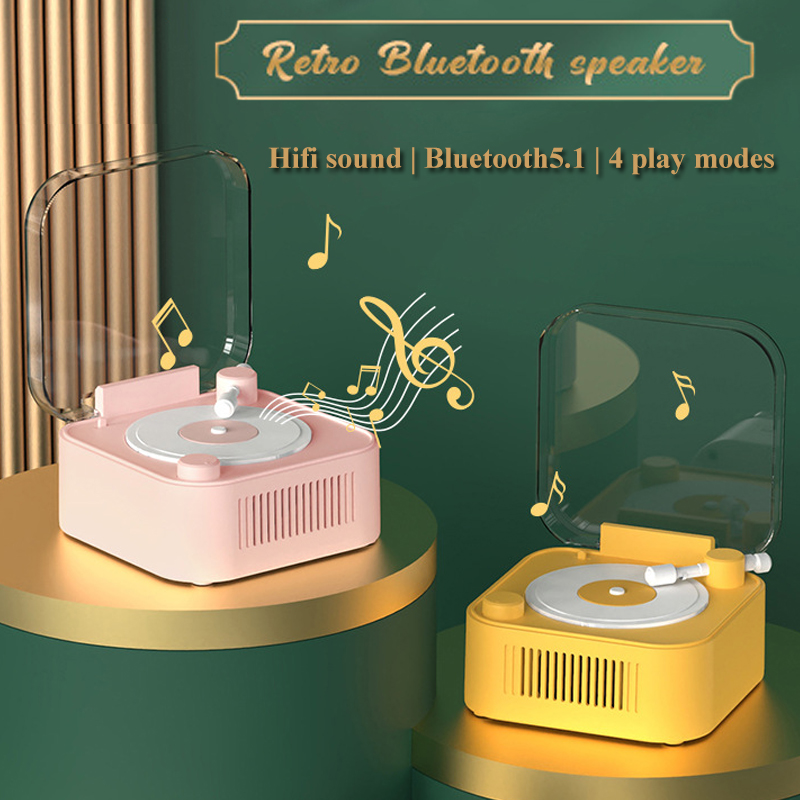 Retro Bluetooth Speaker Portab - Home Cinema Bluetooth 5.1 recension och pris