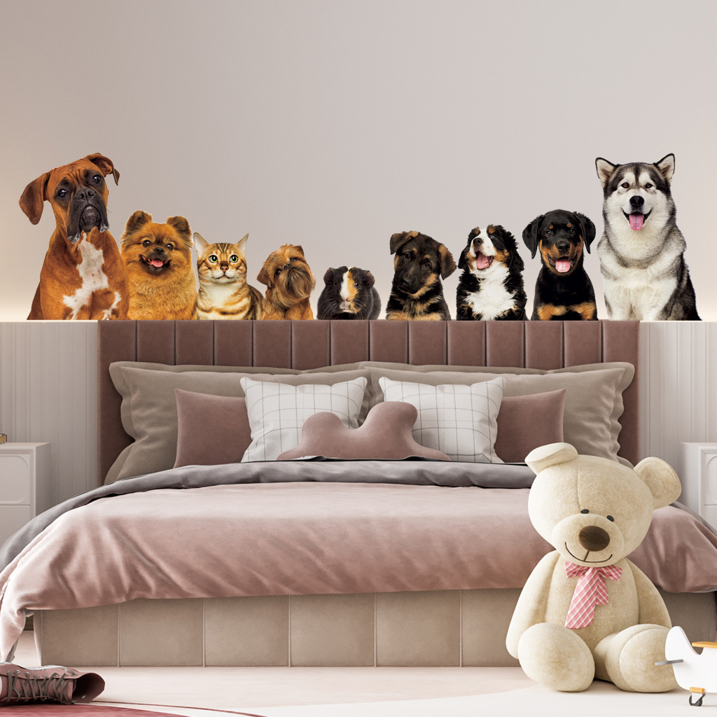 C30# 9 Cute Cats And Dogs Wall - Home Cinema Wallpaper recension och pris