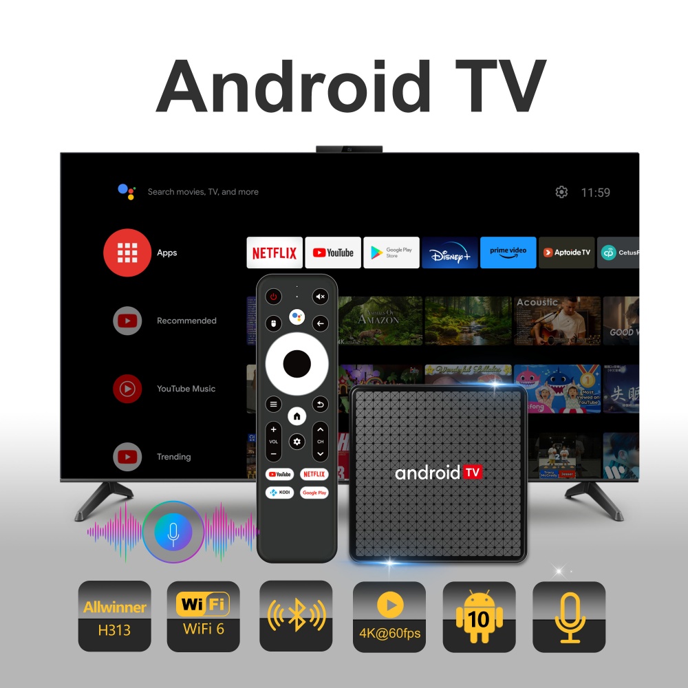 Wudung X5 TV Box AndroidTV All - Home Cinema Setup recension och pris