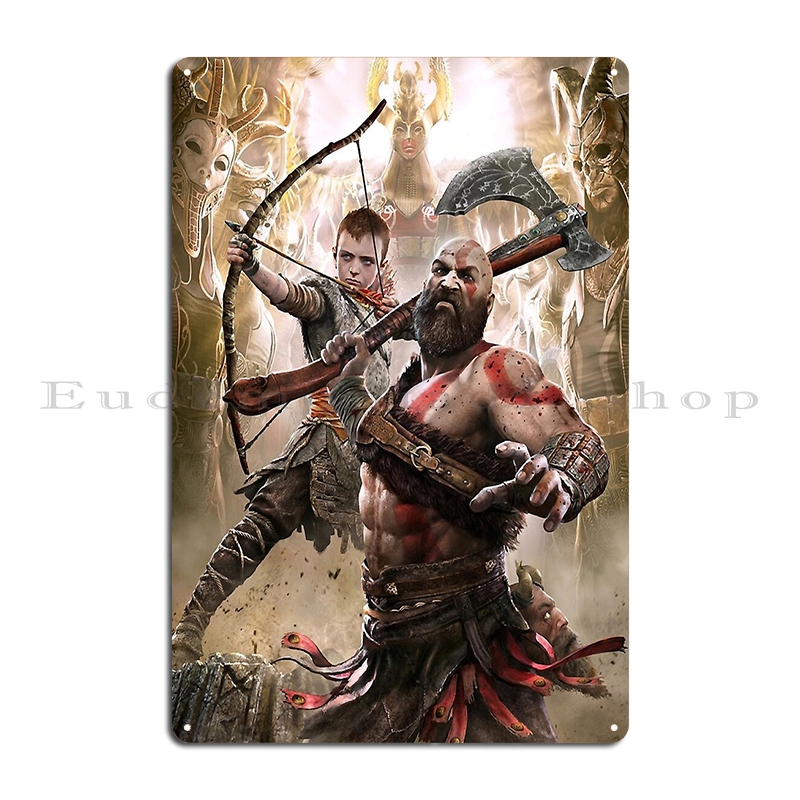 God Of War Kratos Metal Sign P - Home Cinema Setup recension och pris