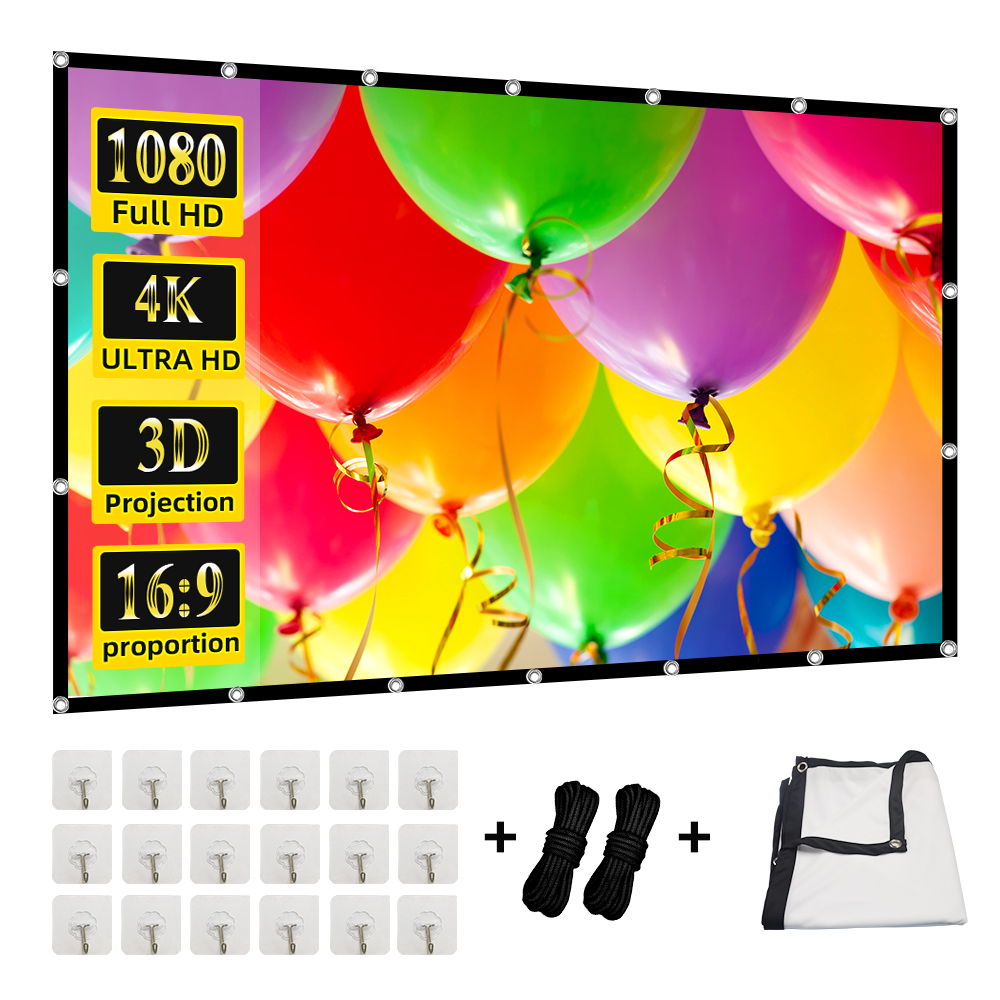 MIXITO Projection Curtain 16:  - Home Cinema Blanc recension och pris