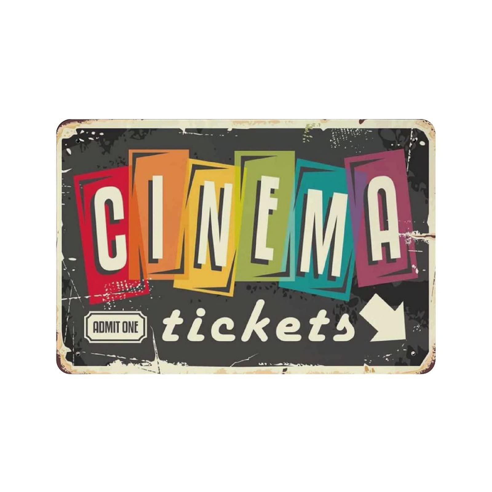 Metal Tin Sign Cinema Tickets  - Home Cinema Tickets recension och pris