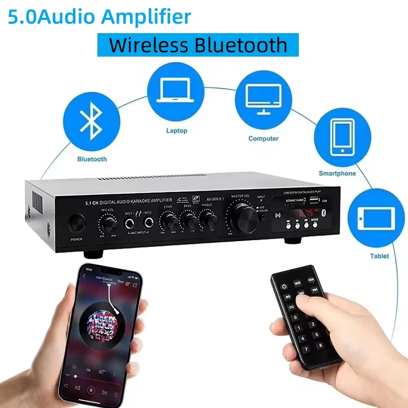 AV-369BT Bluetooth 5.1 Sound S - Home Cinema Bluetooth 5.1 recension och pris