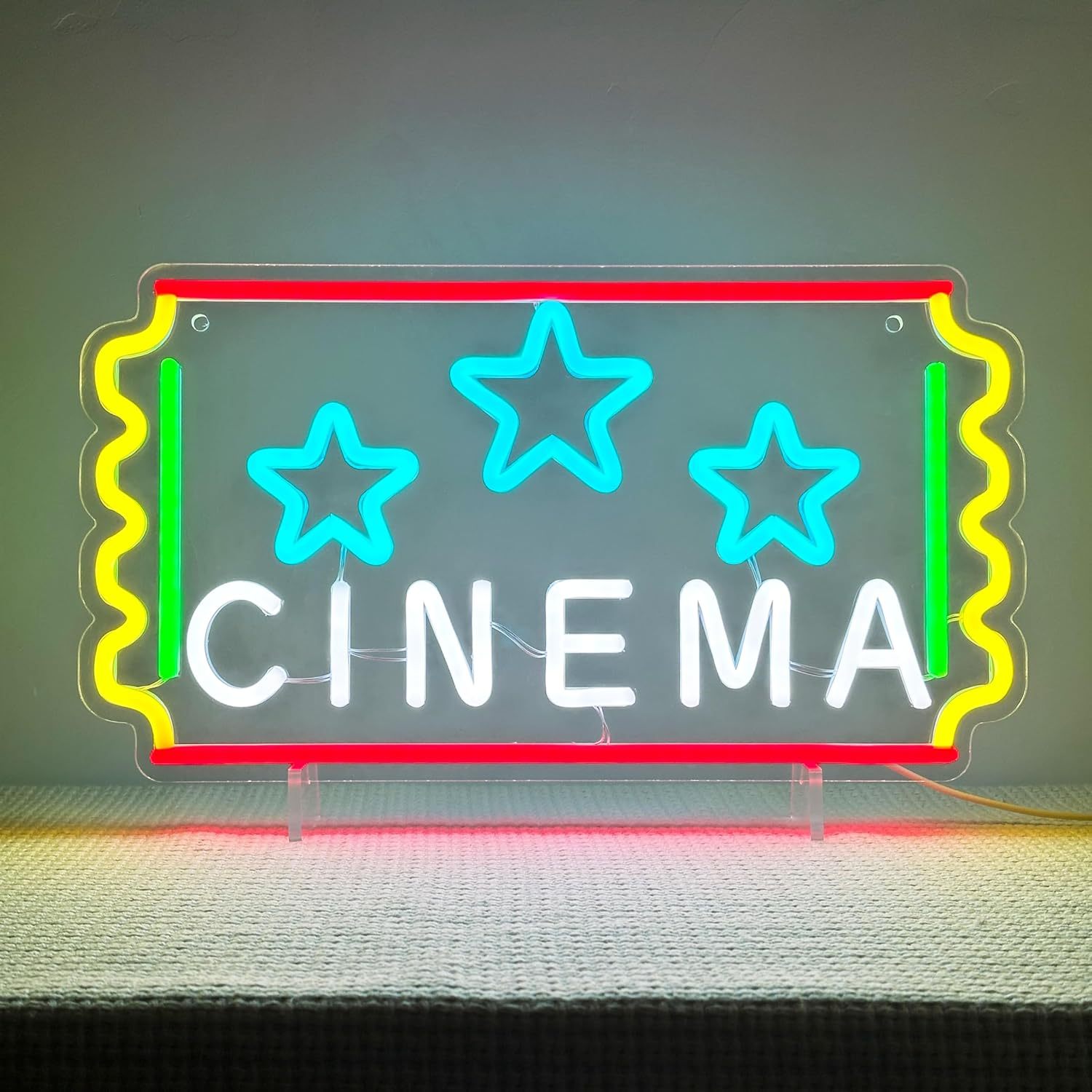 Cinema Ticket Neon Sign Star L - Home Cinema Tickets recension och pris