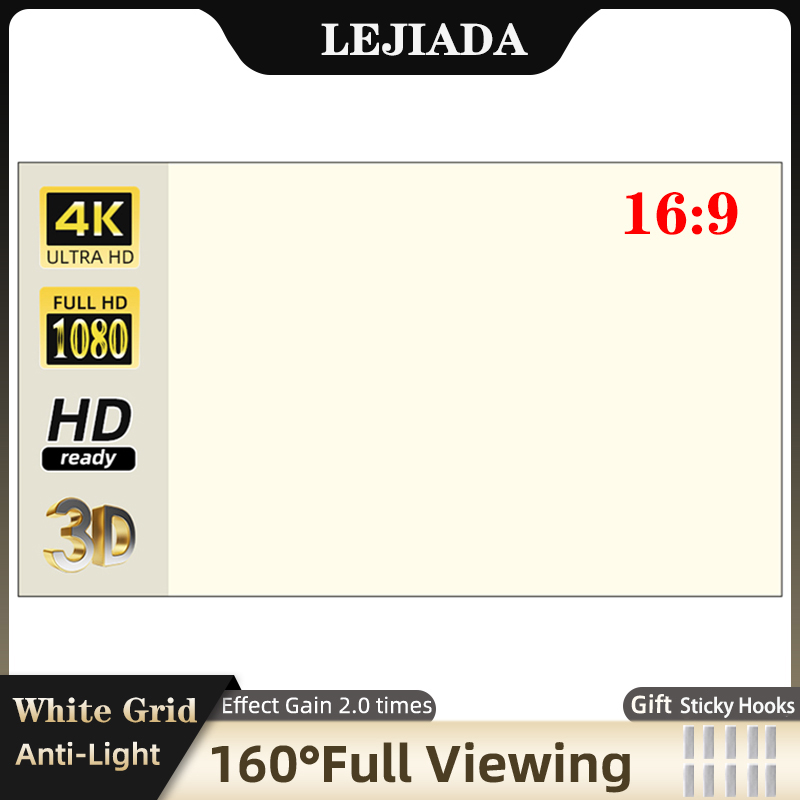 LEJIADA Projector Screen 60-13 - Home Cinema Blanc recension och pris