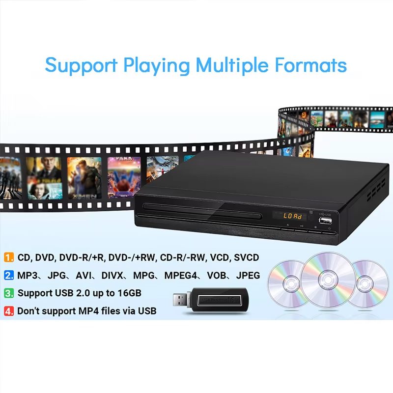 DVD Player With Remote Control - Home Cinema Dvd recension och pris