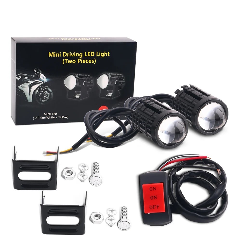 Universal Motorcycle LED Headl - Projector Lamp Replacement recension och pris