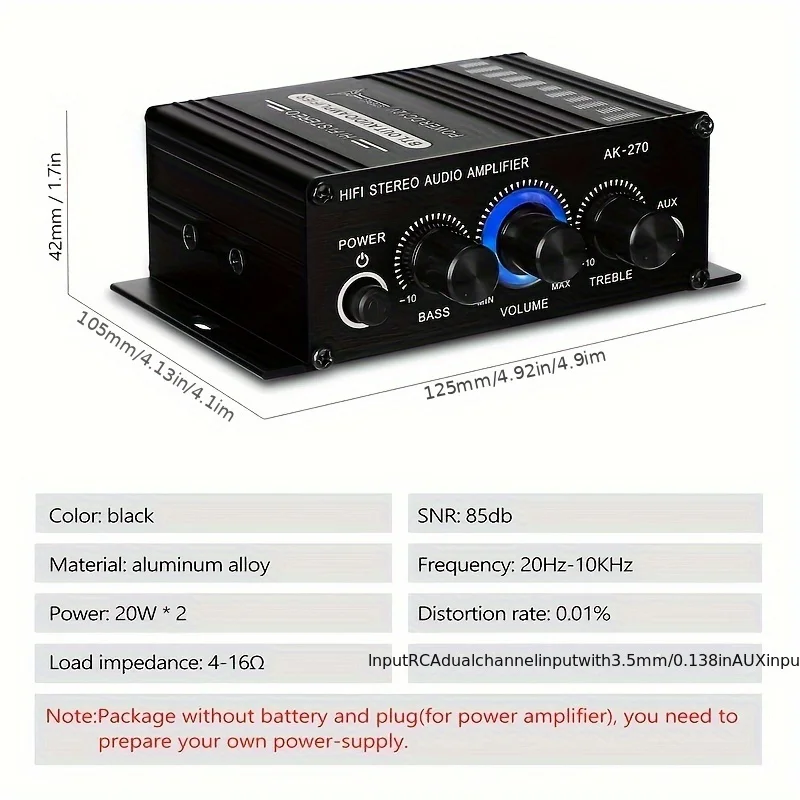 AK-270 12V/24V 400W Compact Po - Home Cinema Compact recension och pris