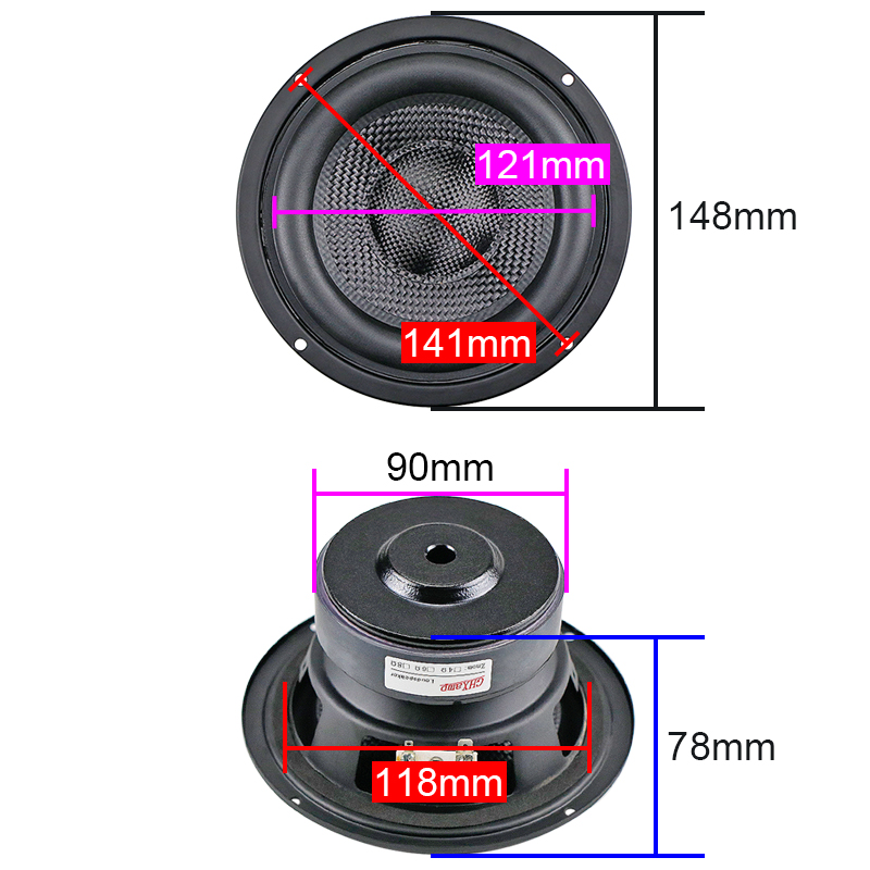 GHXAMP 5.25 inch 148mm Fibergl - Home Cinema Dvd recension och pris
