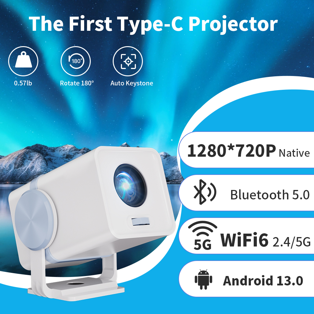 DESS Projector Android 13 Dual - Home Cinema Compact recension och pris