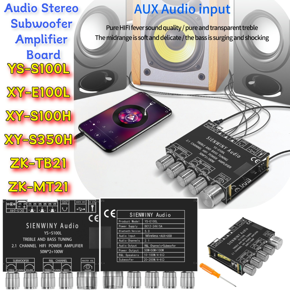 2.1 3 Channel Power Bass Ampli - Home Cinema Bluetooth 5.1 recension och pris