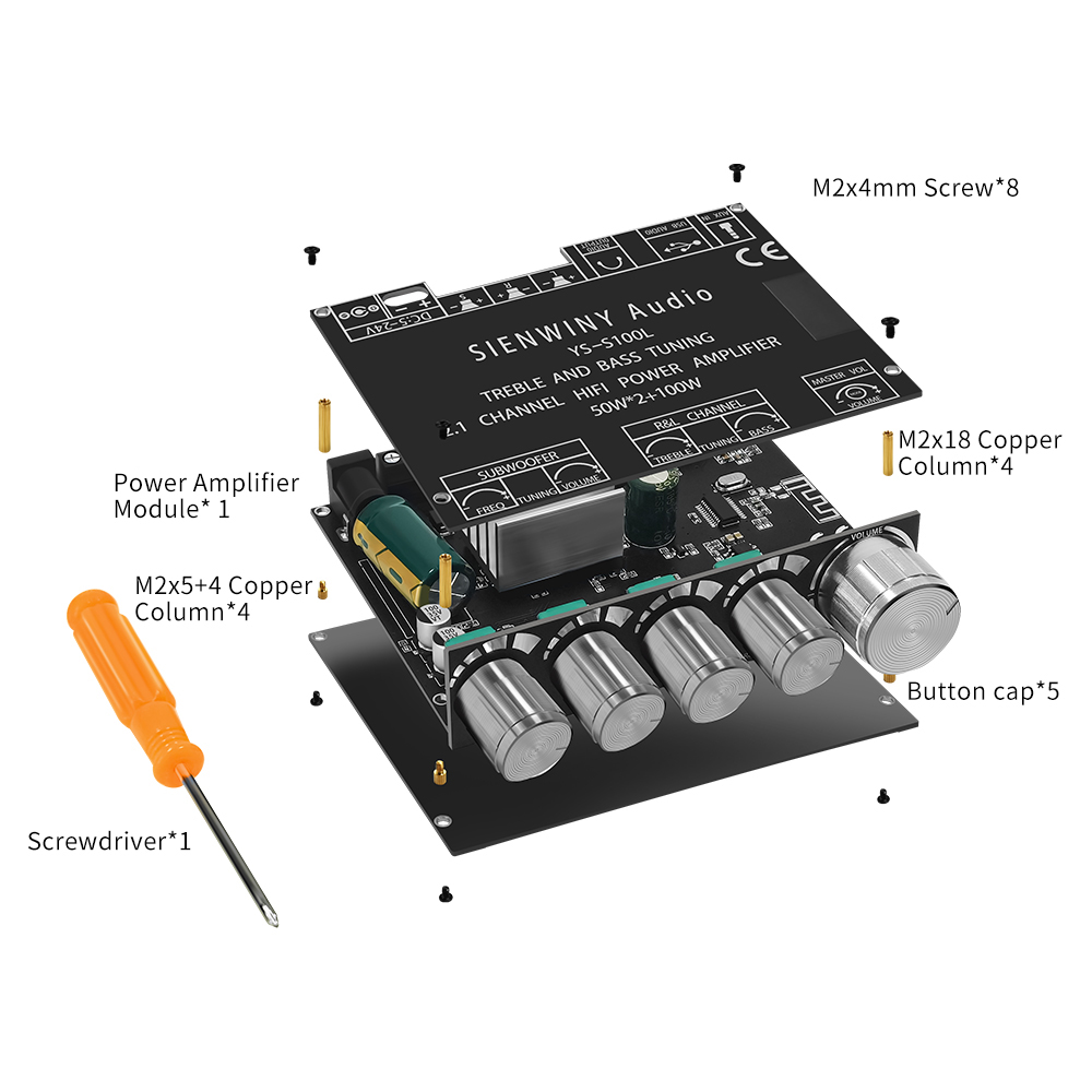 2.1 3 Channel Power Bass Ampli - Home Cinema Bluetooth 5.1 recension och pris