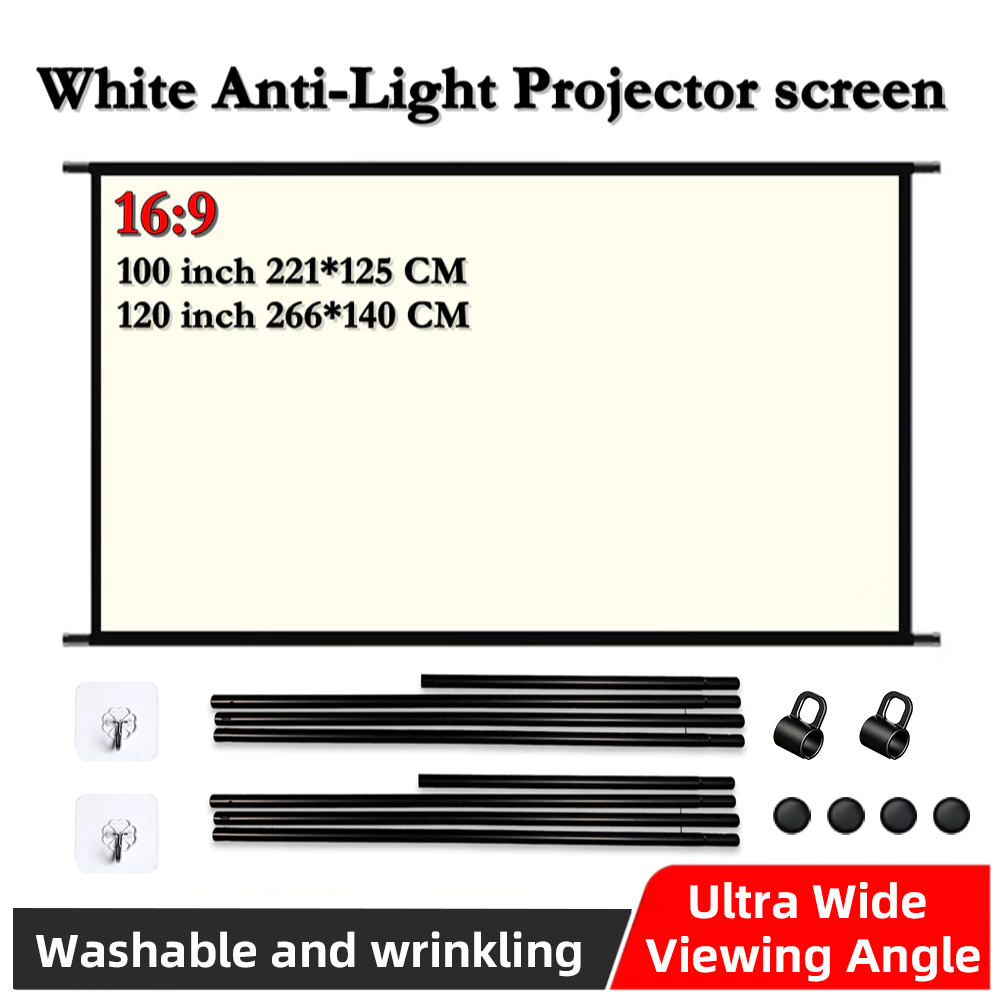 Portable Projector Screen 16:9 - Home Cinema Blanc recension och pris