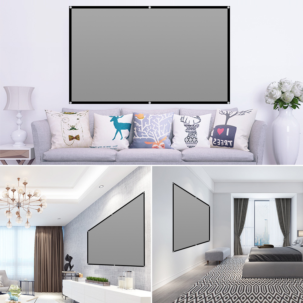 LEJIADA Projector Screen 60-13 - Home Cinema Blanc recension och pris