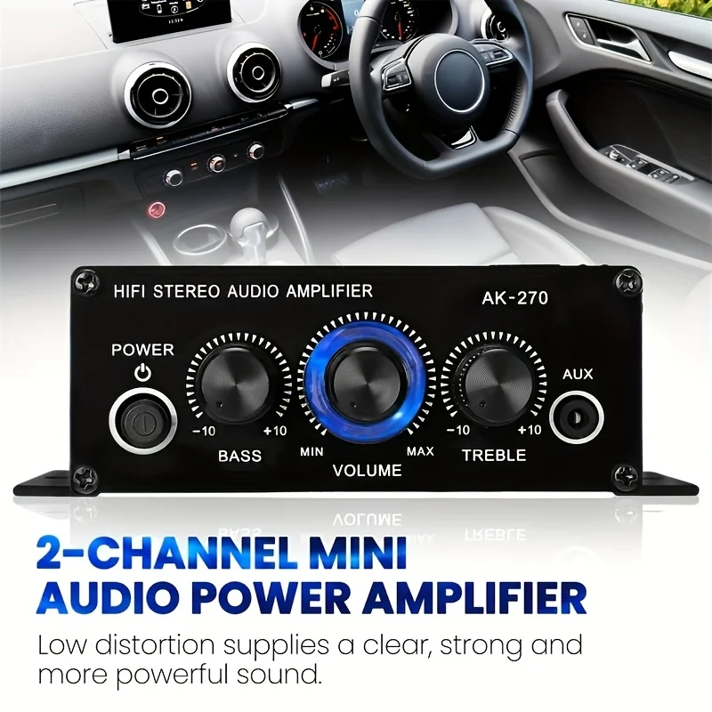 AK-270 400W Mini Power Amplifi - Home Cinema Compact recension och pris