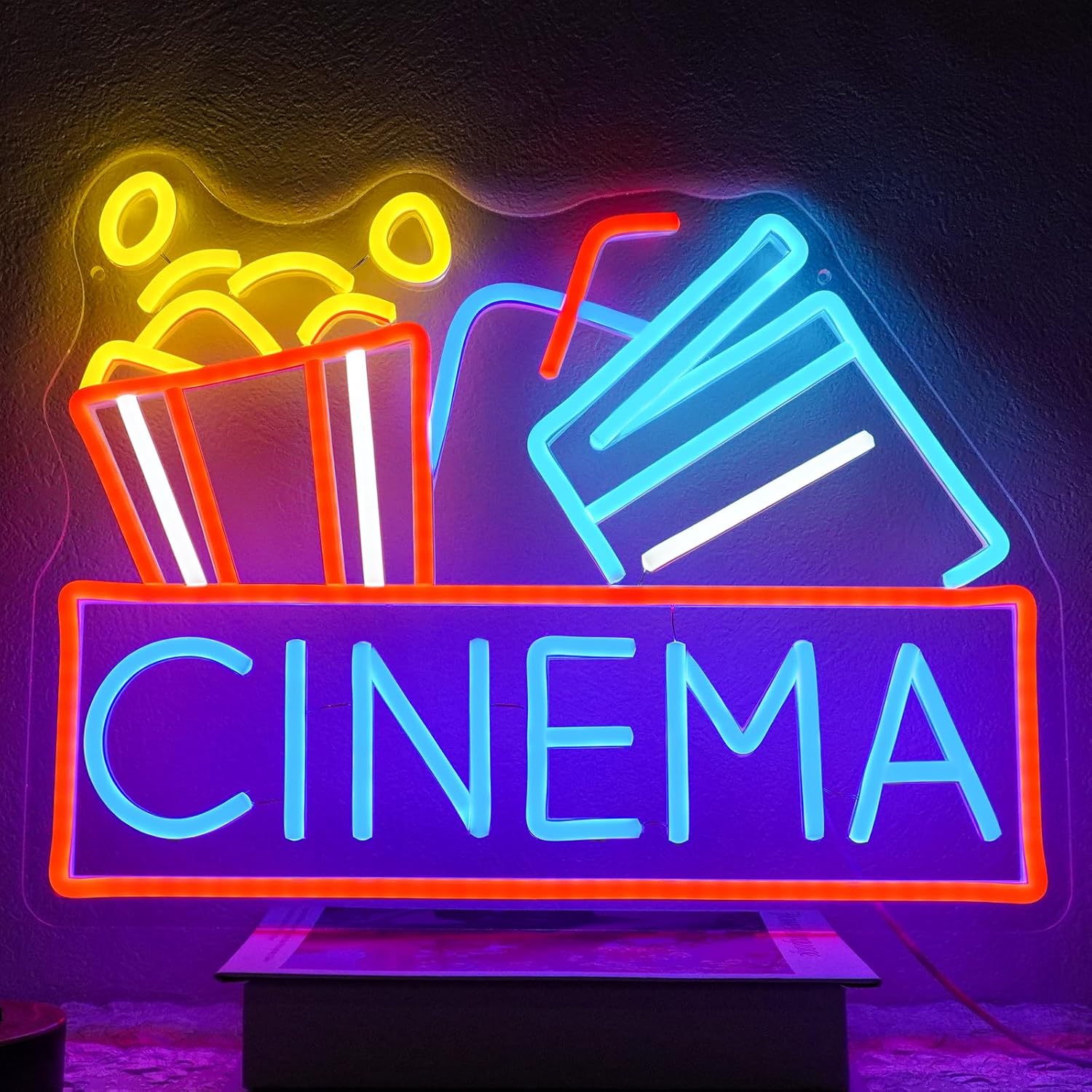 Cinema Neon Sign USB Powered L - Home Cinema Setup recension och pris
